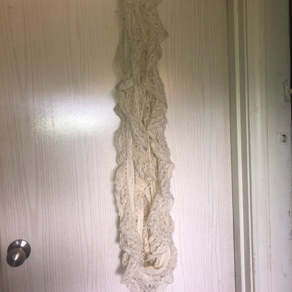 Cream infinity scarf